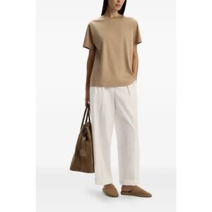 12‎ Storeez beige short sleeve Women's Cotton T-Shirt Medium $150 Value